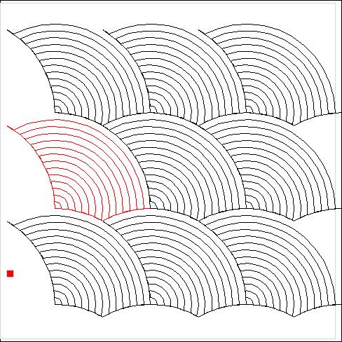 (image for) Baptist Fan Simplified 14 Arcs-L04815*